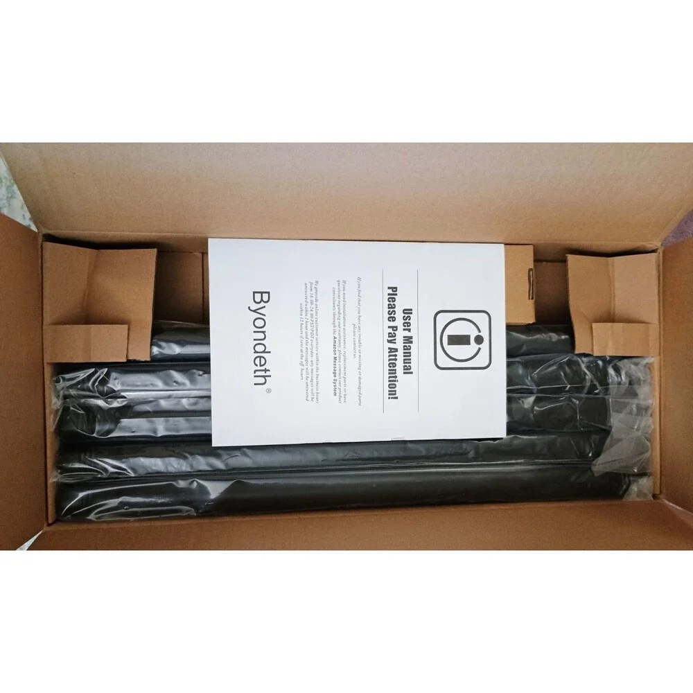 Beyondeth Window Curtain Rod WCR144B Black Adjustable Curtain Rod New Open Box